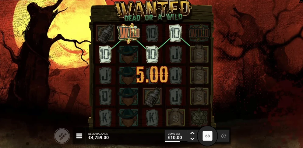 Wanted Dead Or A Wild Slot